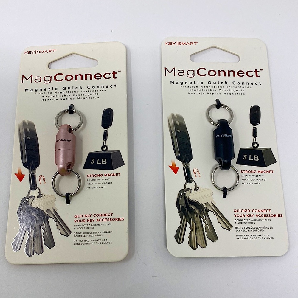 ‼️KEY SMART Magnetic Quick Connect Rose Gold or Black KEY CHAIN